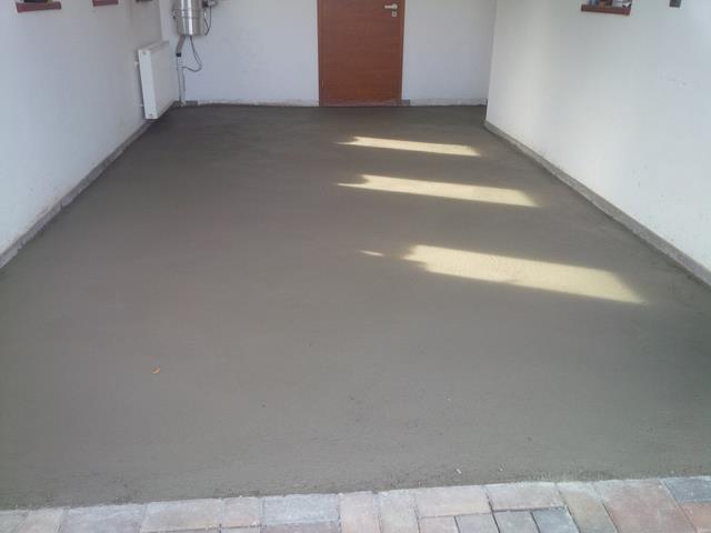 betonáž podlahy v garáži - Třinec